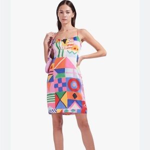 Staud Bell/Flag Print Dress sz 0